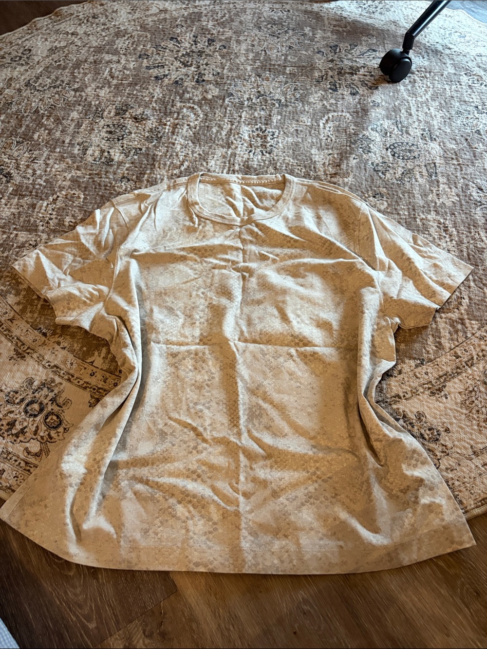 Abercrombie & Fitch Short Sleeve Crewneck Tee in Light Beige